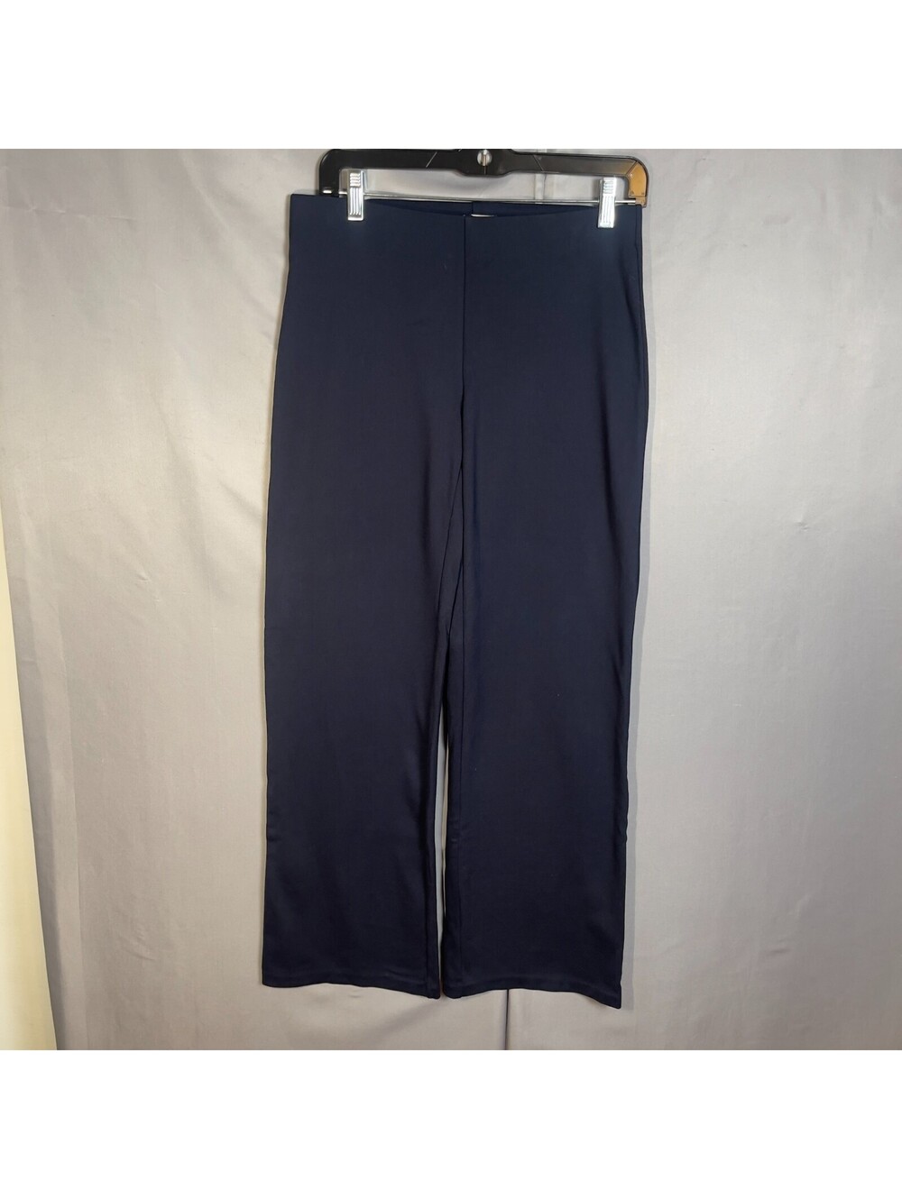 Mango MNG Front Seam Trousers Womens S Navy High Waist | Professional